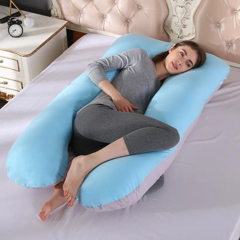 U-Shaped Nursing Pillow for Side Sleep Maternity Support - Image 19