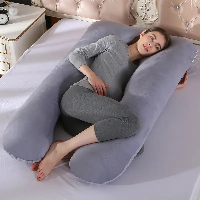 U-Shaped Nursing Pillow for Side Sleep Maternity Support - Image 22