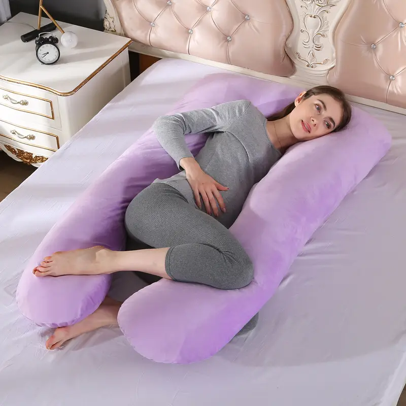 U-Shaped Nursing Pillow for Side Sleep Maternity Support - Image 24