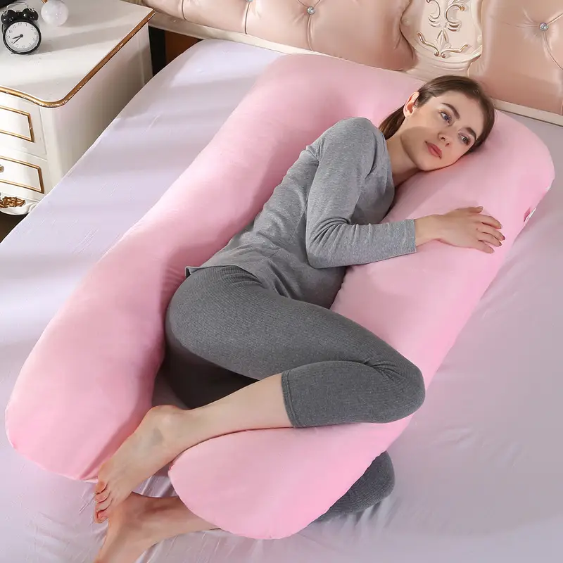 U-Shaped Nursing Pillow for Side Sleep Maternity Support - Image 25