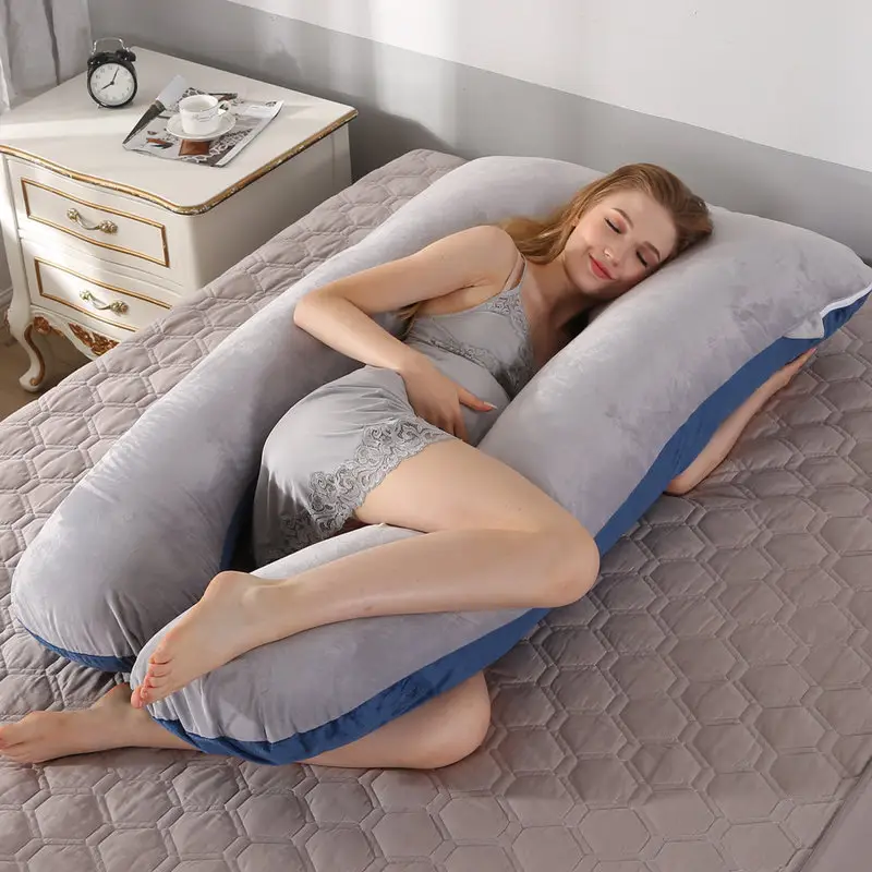 U-Shaped Nursing Pillow for Side Sleep Maternity Support - Image 28