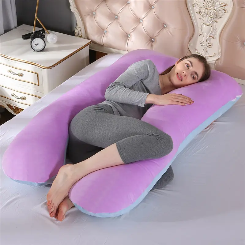 U-Shaped Nursing Pillow for Side Sleep Maternity Support - Image 29