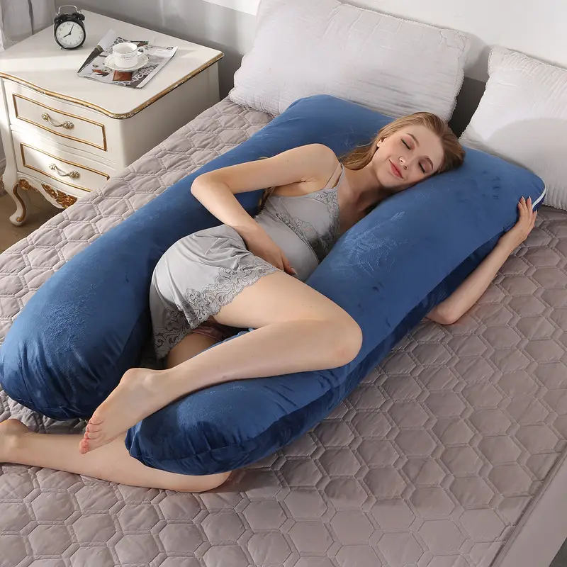 U-Shaped Nursing Pillow for Side Sleep Maternity Support - Image 30