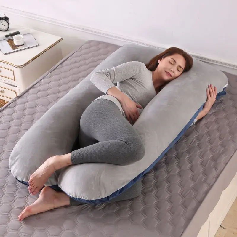 U-Shaped Nursing Pillow for Side Sleep Maternity Support - Image 31