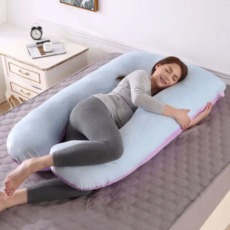 U-Shaped Nursing Pillow for Side Sleep Maternity Support - Image 35