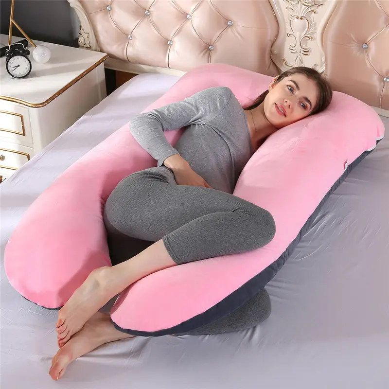 U-Shaped Nursing Pillow for Side Sleep Maternity Support - Image 37