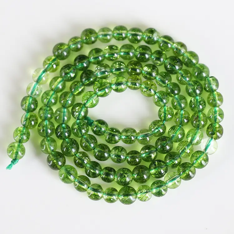 Olive Green Crystal Loose Beads for Women's Jewelry