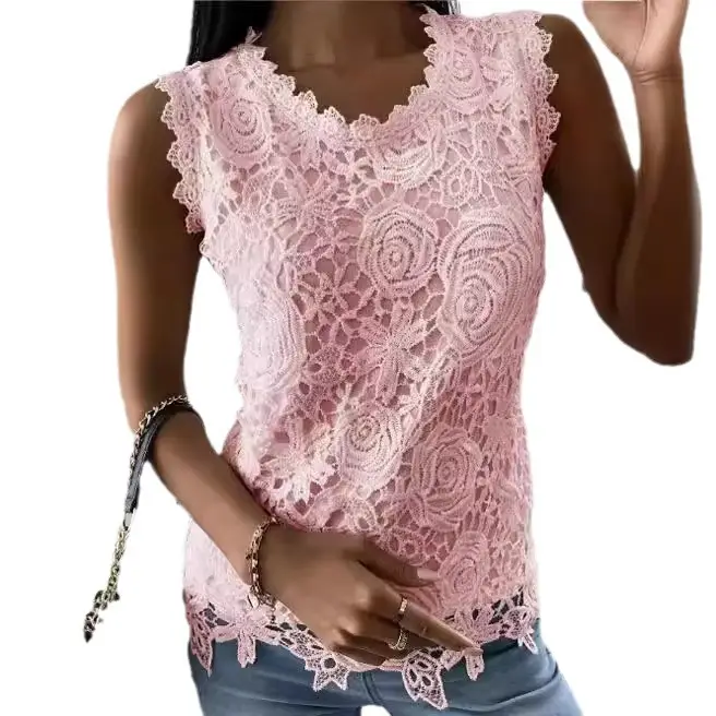 White Lace Long-Sleeved Top for Women 2025 - Image 19