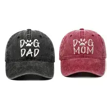 Women's Black Smiley Cotton Baseball Cap Large Bristle — feature 1