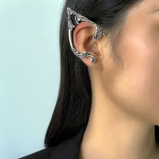 Punk Hollow Letter Earrings Gold Finish — feature 9