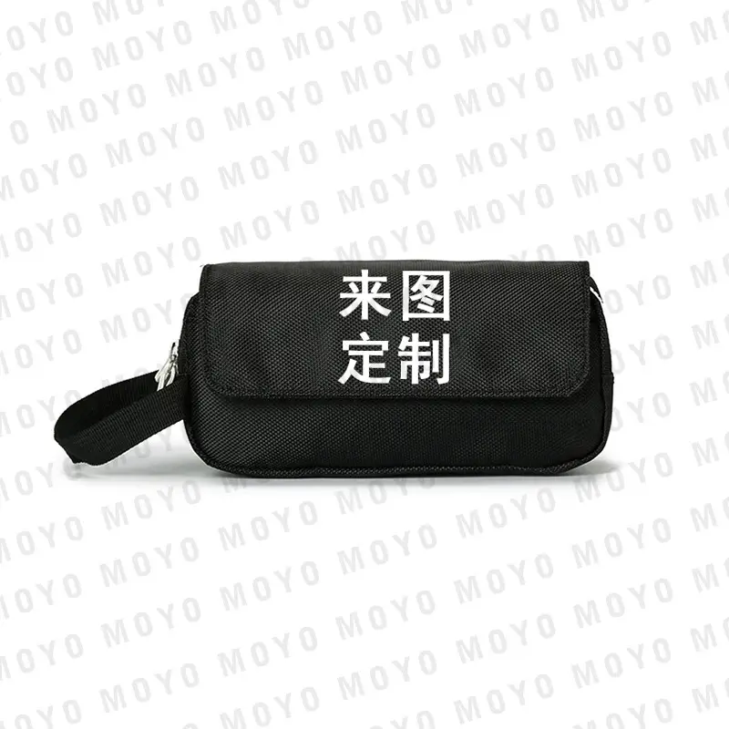 Black Printed Face Mask with Chinese Design - Image 8