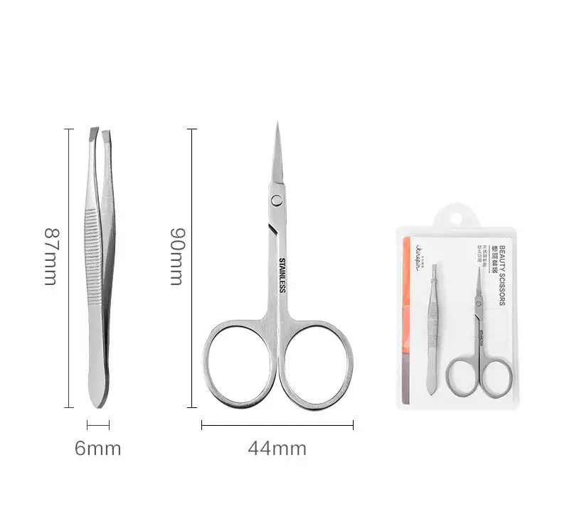 Stainless Steel Eyebrow Clip Set, 2 Pcs, Long Lasting, Carbon Steel, 2 Piece — feature 13