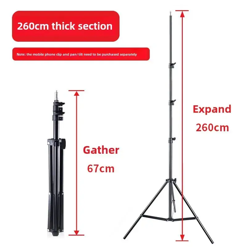 2.1m Telescopic Phone Stand for Live Broadcast & Photography - Image 11