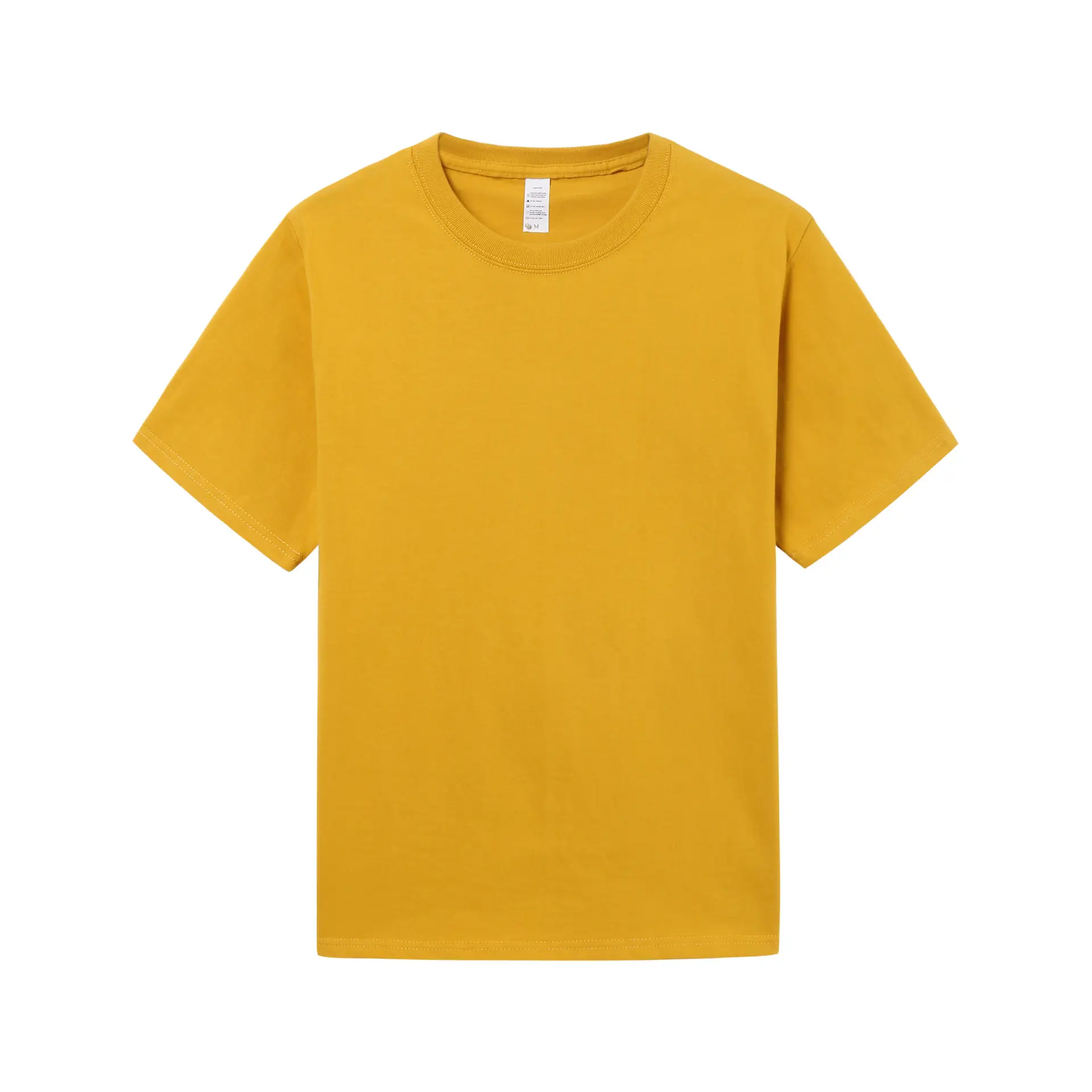 Men Cotton T-Shirt Beige Loose Fit 230g - Image 6
