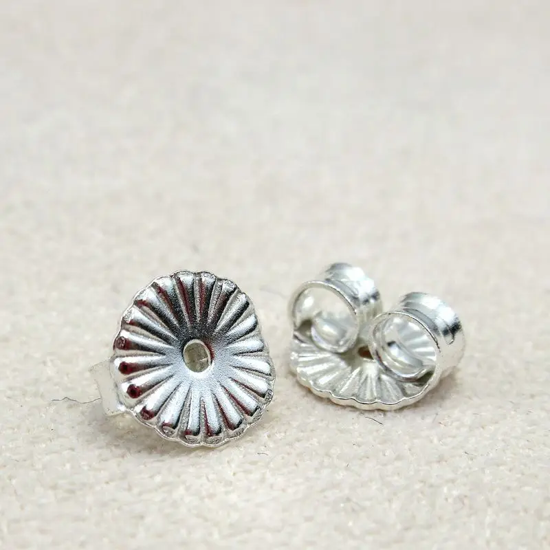 S925 Sterling Silver Chiffon Ear Plugs for Men - Image 3