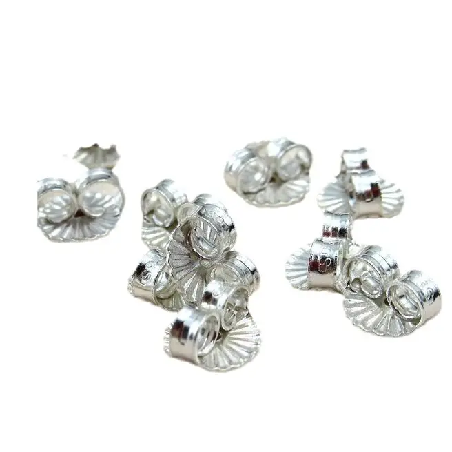 S925 Sterling Silver Chiffon Ear Plugs for Men - Image 6