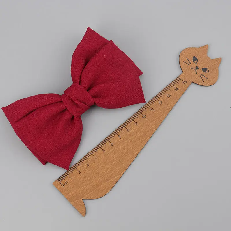 Japanese Korean Style Black Bow Hairpin with Spring Clip
