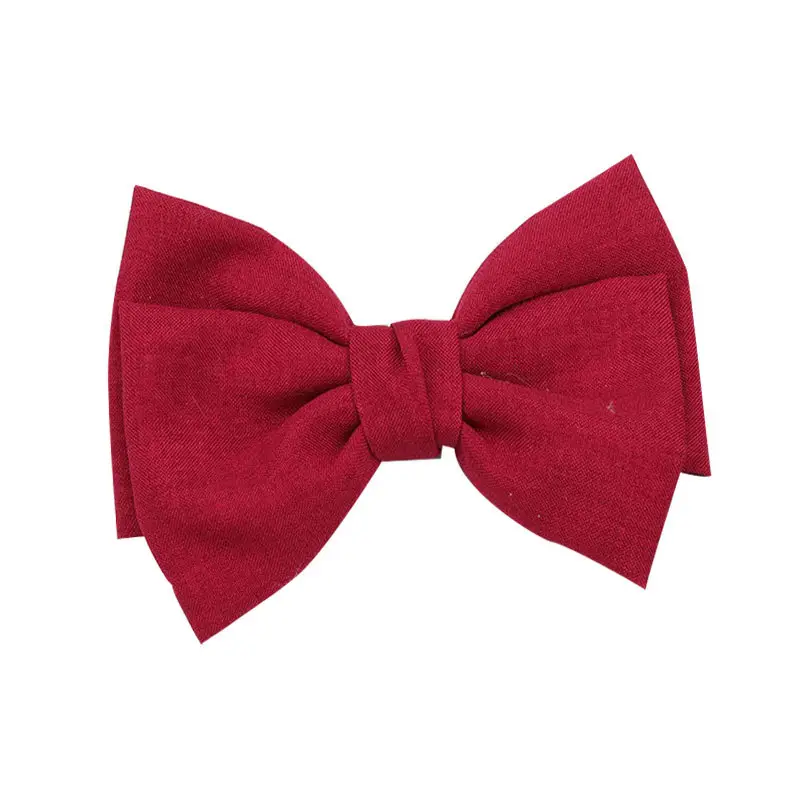 Japanese Korean Style Black Bow Hairpin with Spring Clip