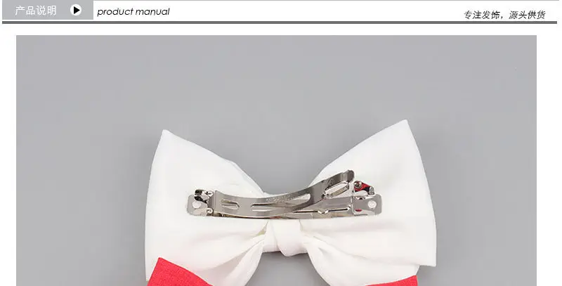 Japanese Korean Style Black Bow Hairpin with Spring Clip — feature 5