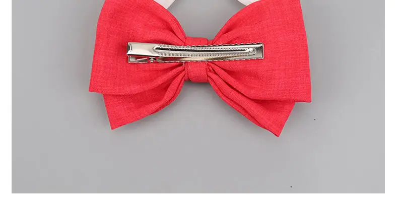 Japanese Korean Style Black Bow Hairpin with Spring Clip — feature 6