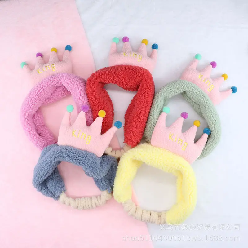 Pink Cartoon Crown Hair Band for Girls Women - Image 12