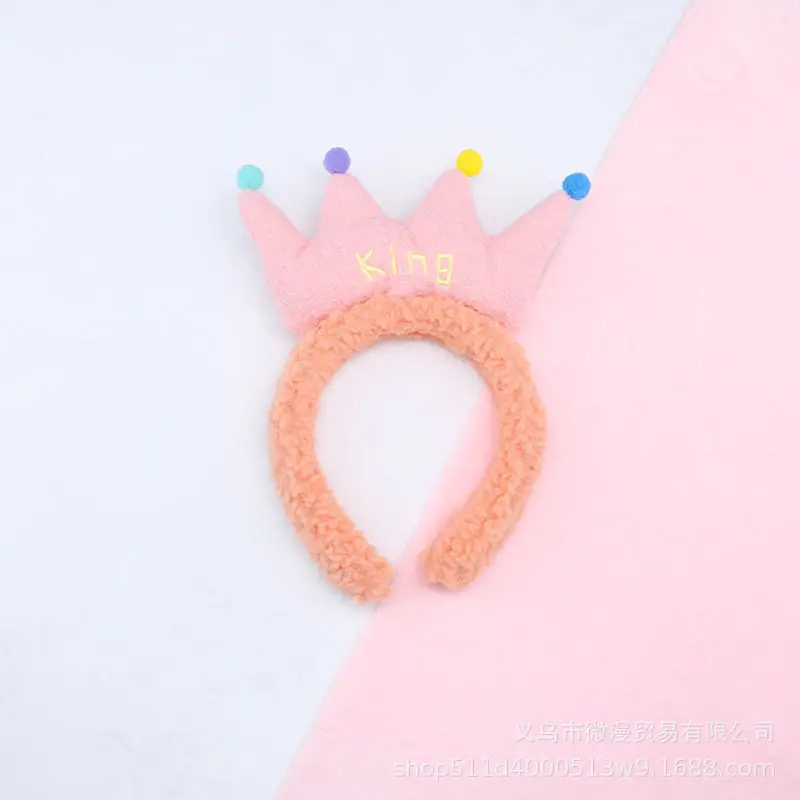Pink Cartoon Crown Hair Band for Girls Women - Image 8