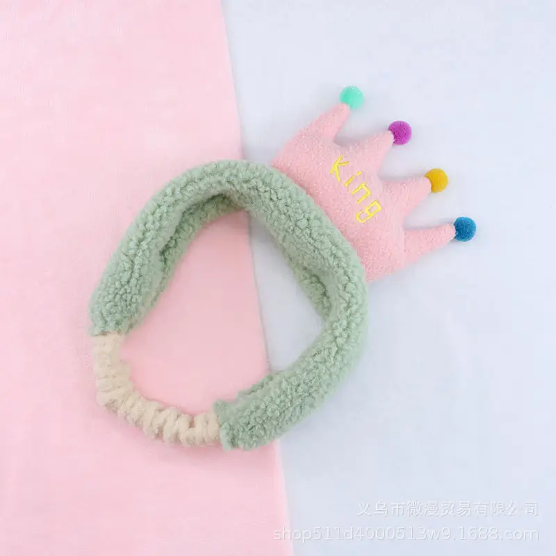 Pink Cartoon Crown Hair Band for Girls Women - Image 2