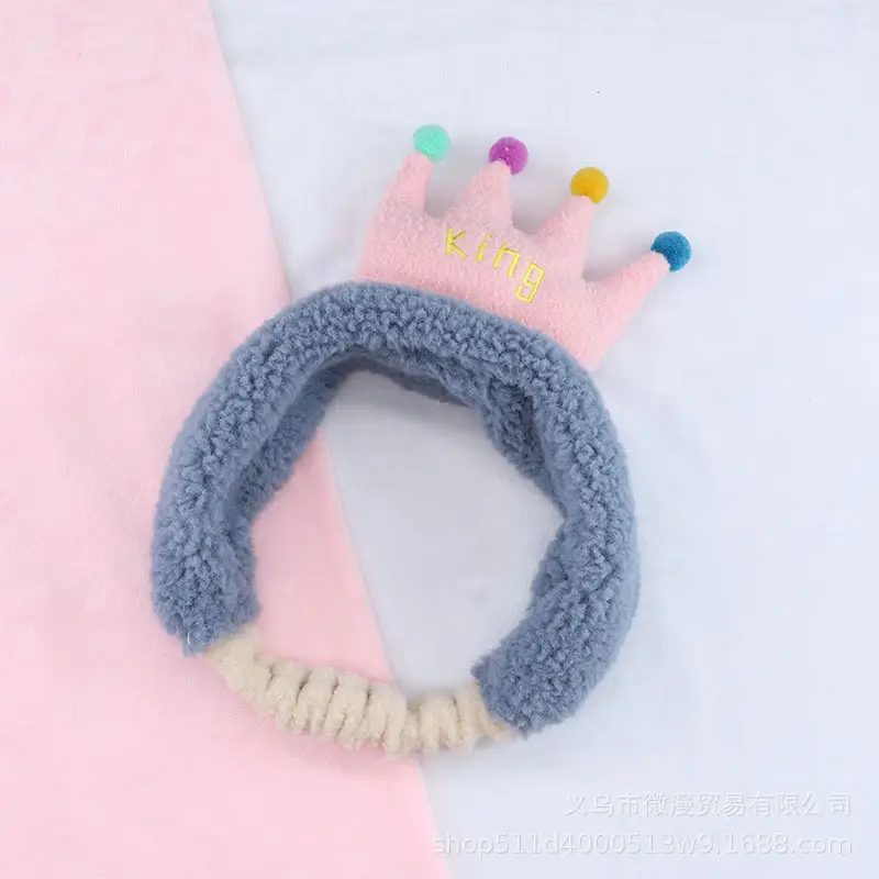 Pink Cartoon Crown Hair Band for Girls Women - Image 3