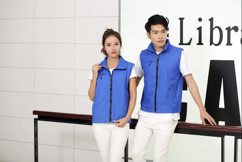 Yellow Sleeveless Vest with Black Zip & Logo — feature 15
