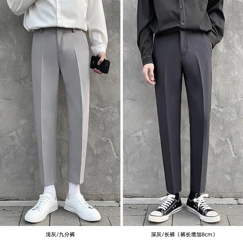 Men Korean Fashion Slim-fit Pants Summer Leg Nine - Image 8