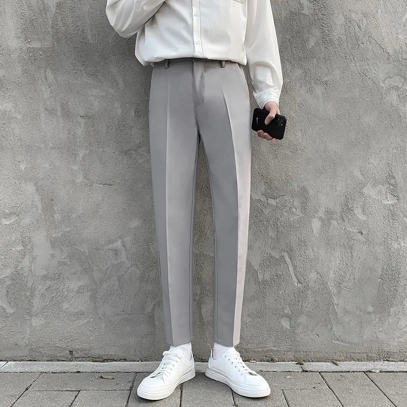 Men Korean Fashion Slim-fit Pants Summer Leg Nine - Image 6