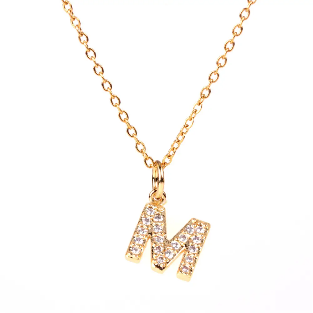 Gold Dollar S-Necklace with Diamond Clavicle