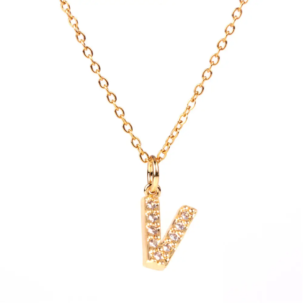 Gold Dollar S-Necklace with Diamond Clavicle