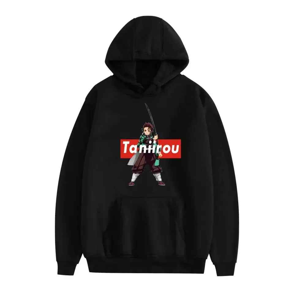 Men Women Hooded Sweatshirt Tankou Graphic Red - Image 12
