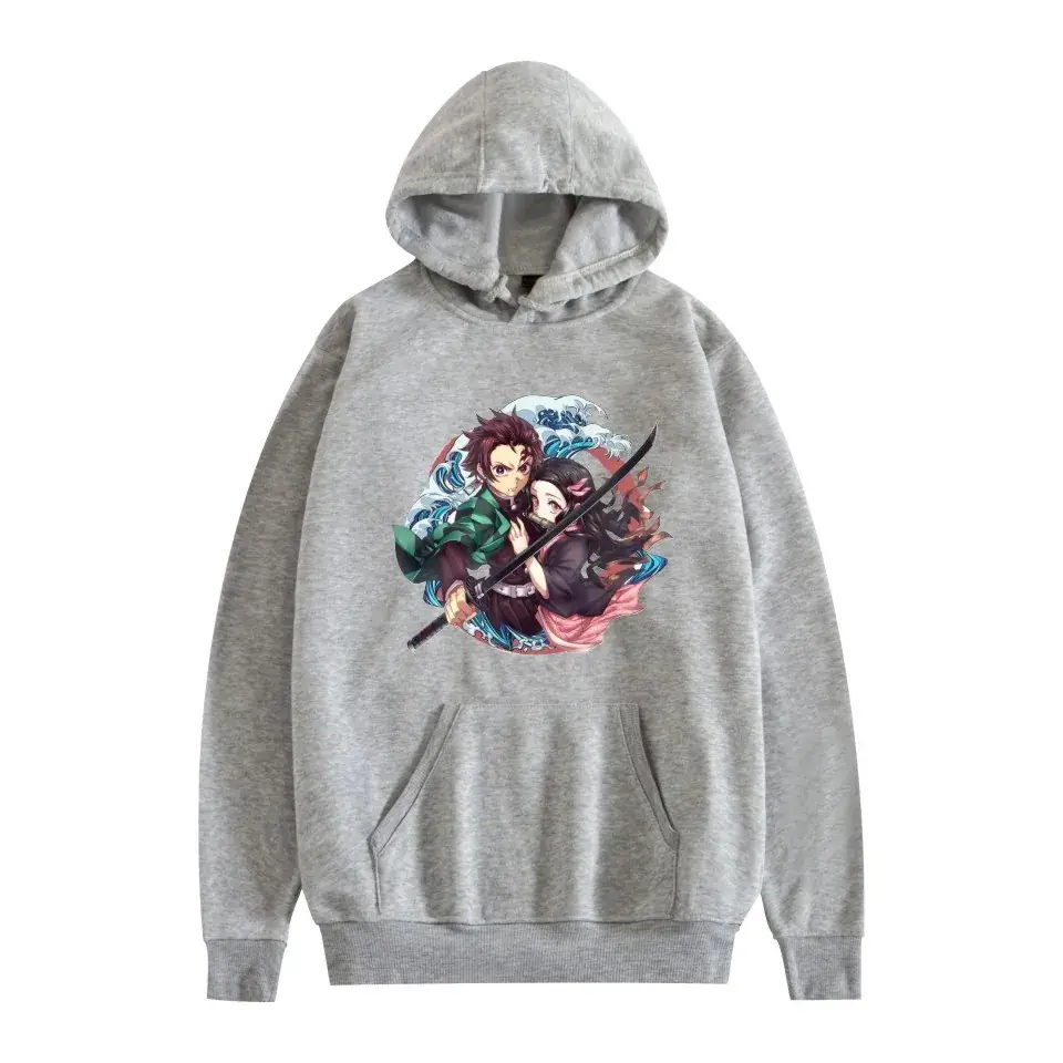 Men Women Hooded Sweatshirt Tankou Graphic Red - Image 2