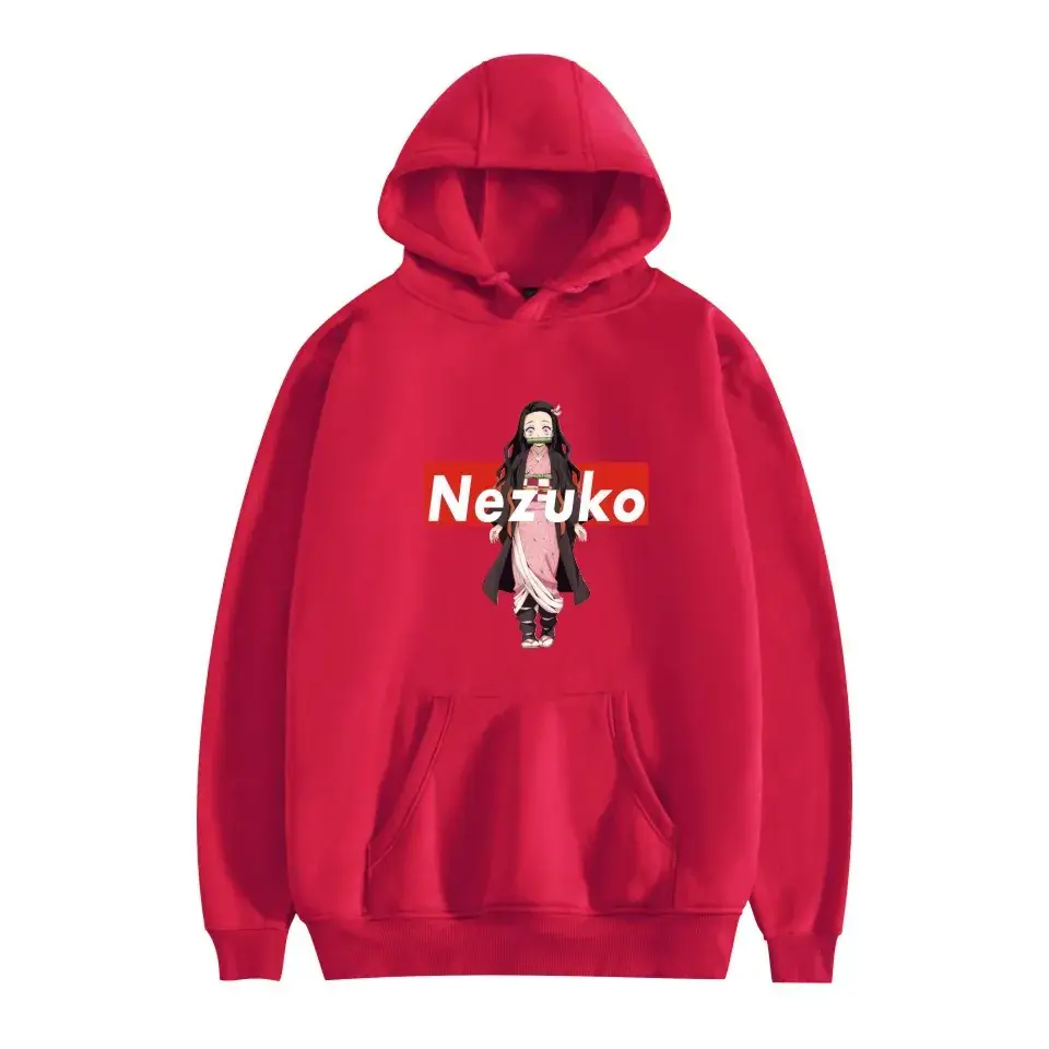 Men Women Hooded Sweatshirt Tankou Graphic Red - Image 29