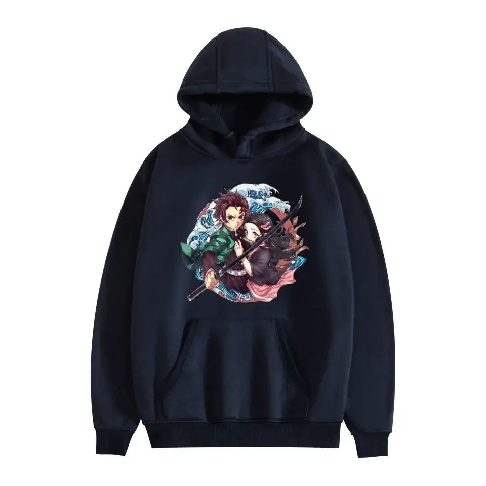 Men Women Hooded Sweatshirt Tankou Graphic Red - Image 3