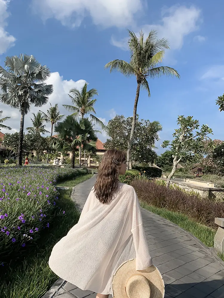 2023 Maldives Chiffon Cardigan Medium Long Sun Protection — feature 2