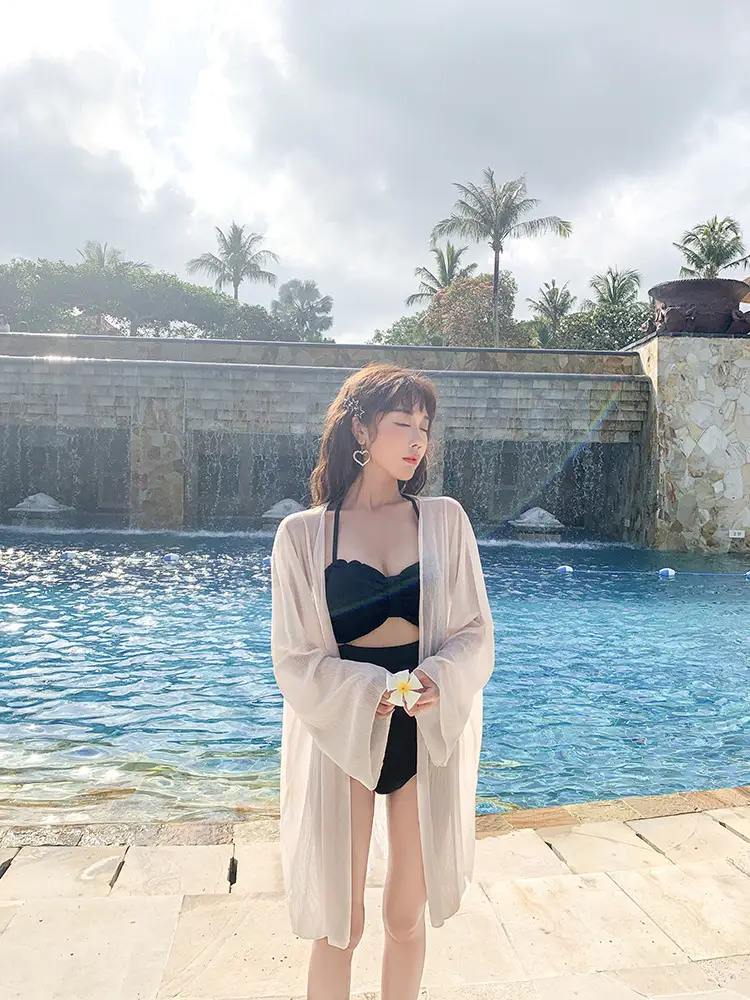 2023 Maldives Chiffon Cardigan Medium Long Sun Protection — feature 9
