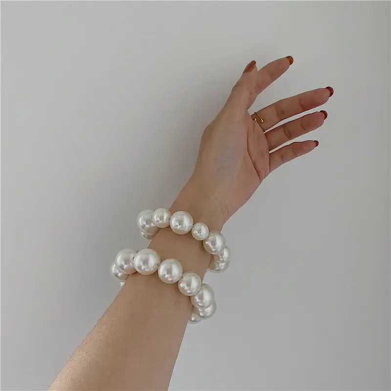 Romantic Pearl Hair Rope for Women All Match Sweet Decorative Bracelet - Image 7