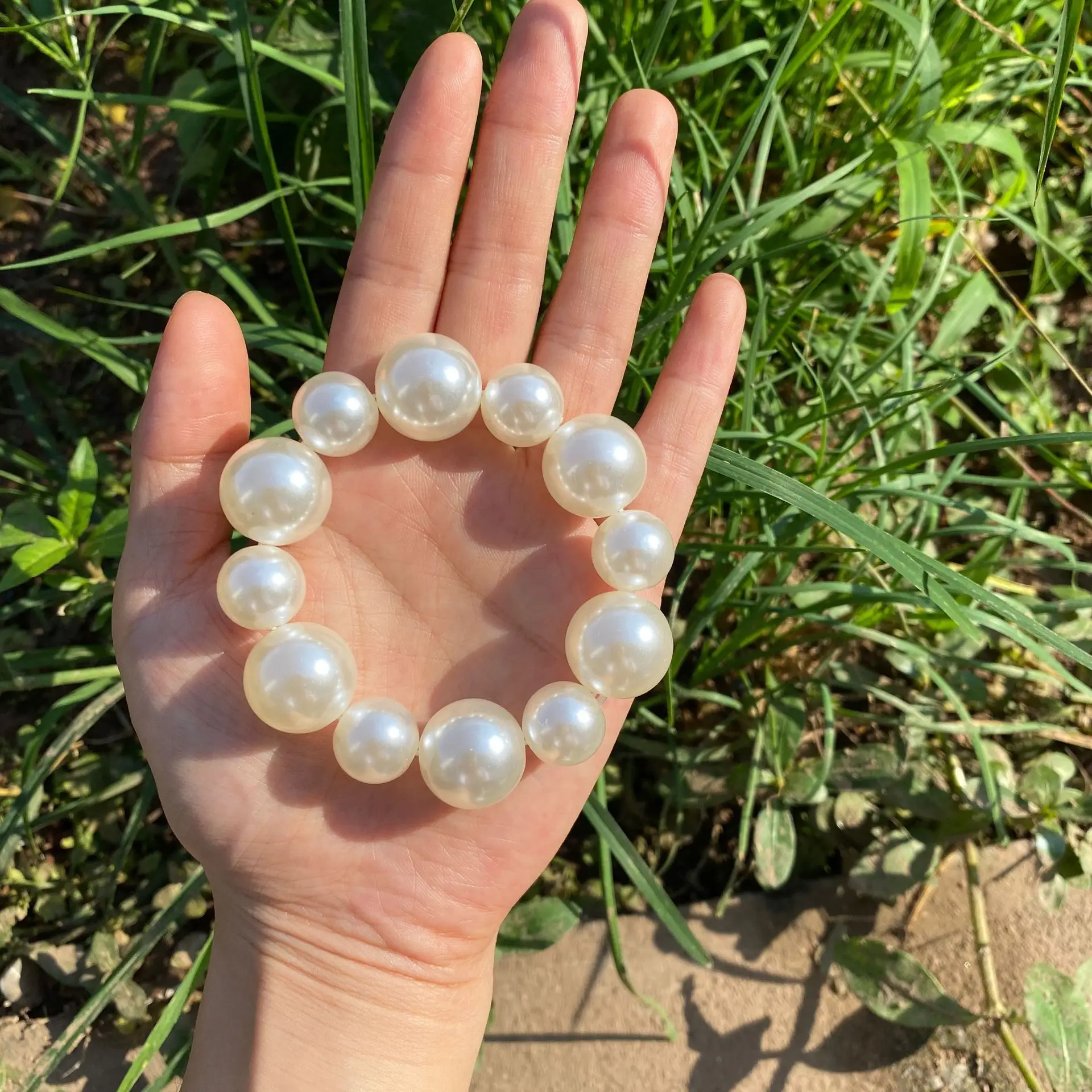 Romantic Pearl Hair Rope for Women All Match Sweet Decorative Bracelet - Image 2