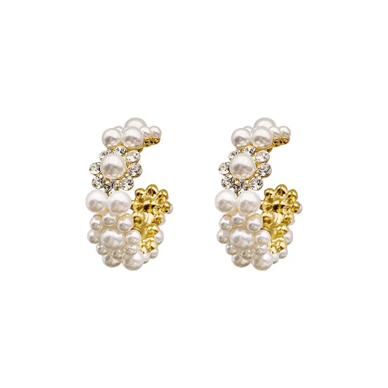 Luxury Pearl Hoop Earrings for Women - Image 6