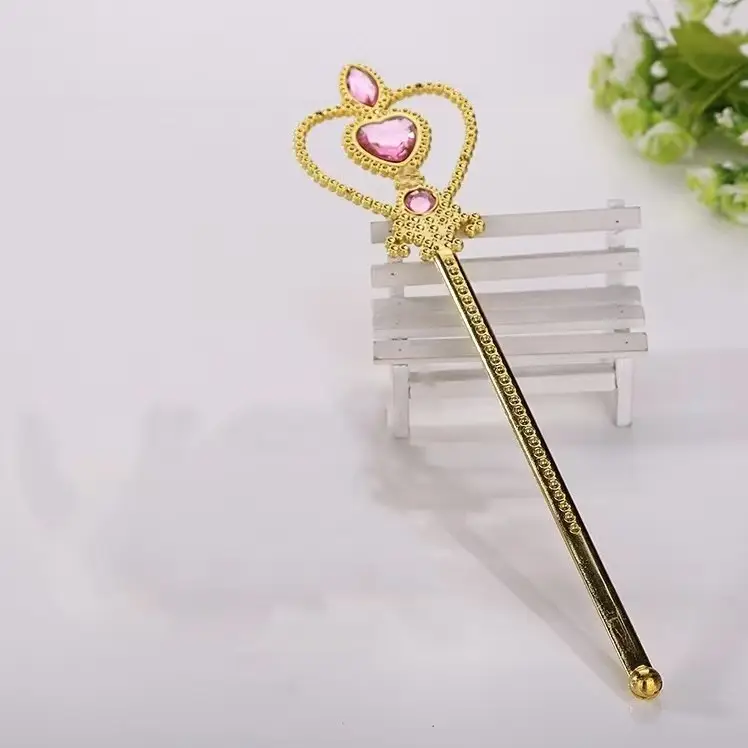Golden Crown Magic Wand Set for Girls Party Wear