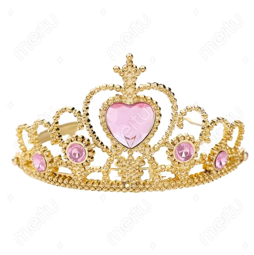 Golden Crown Magic Wand Set for Girls Party Wear