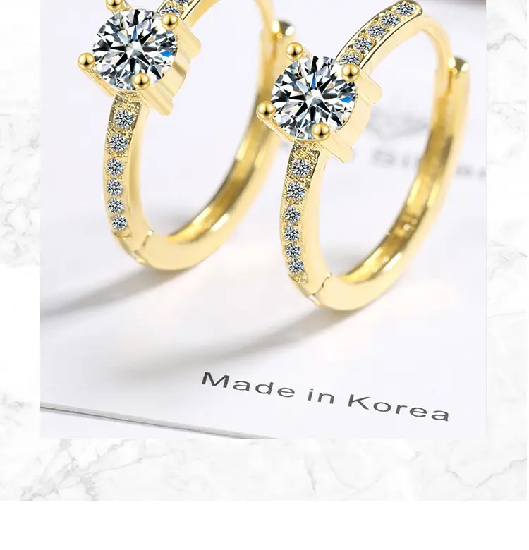 Elegant Zircon Crown Earrings for Women — feature 10