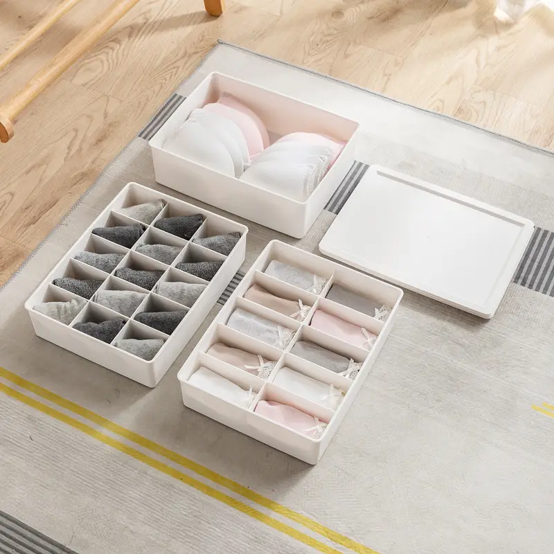 Three-in-One Underwear Storage Box for Home Organization - Image 4