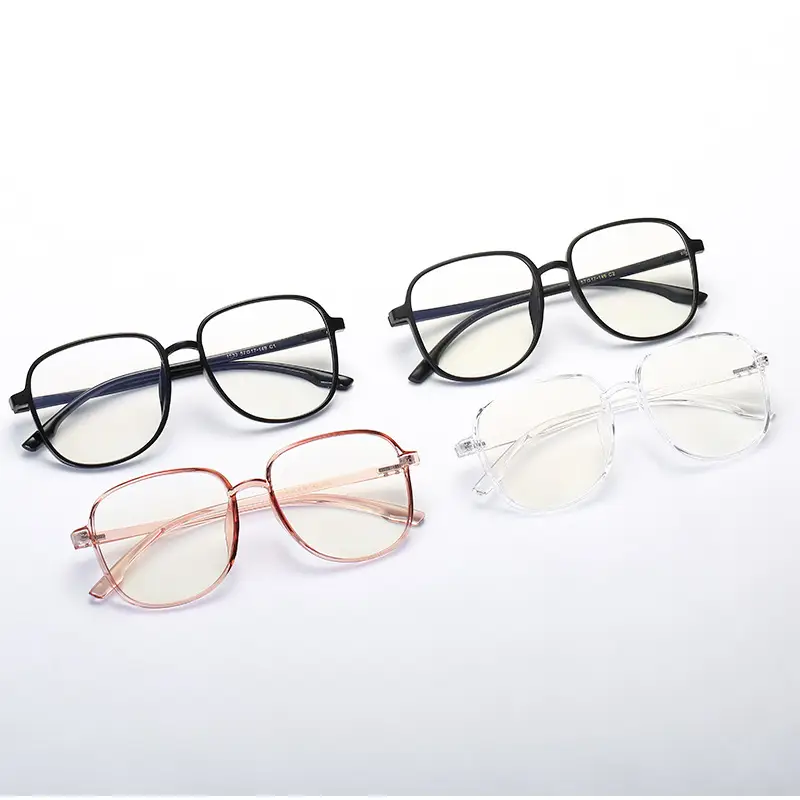 Retro Anti-Blue Light Glasses Black Frame Non-Prescription - Image 8