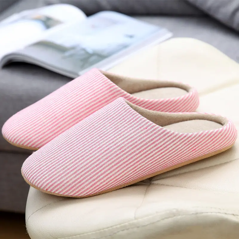 Japanese and Korean Cotton Slippers Soft-Soled Cloth-Soled Winter Warm Couple Home Indoor Silent Japanese-Style Wooden Floor Slippers