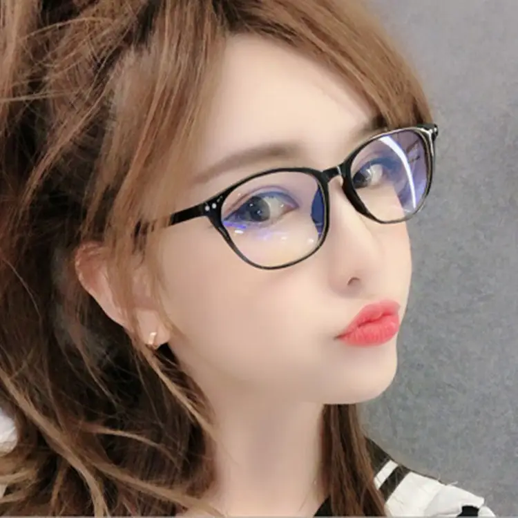 Men Women Round Frame Anti-Blue Light Glasses 100-600 Degrees - Image 5