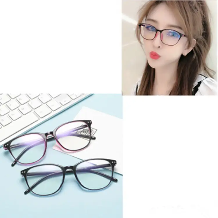 Men Women Round Frame Anti-Blue Light Glasses 100-600 Degrees - Image 6